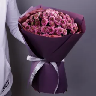Purple Chrysanthemum Bouquet