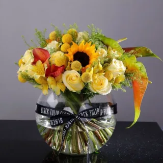 Bliss Full Floral Arrangement in vase