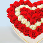 Engaging Roses In A Heart Marbled Box 4 04 (30)