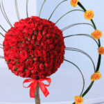 Emirati Women's Day Beautiful Red Flower Arrangement 3 2 (60)