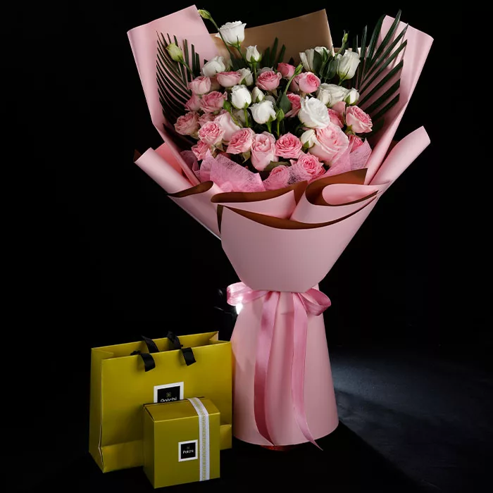 20 spray roses with patchi 250 grams jpg