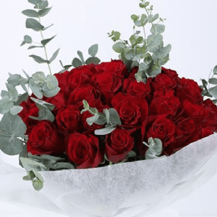 50 red rose bouquet
