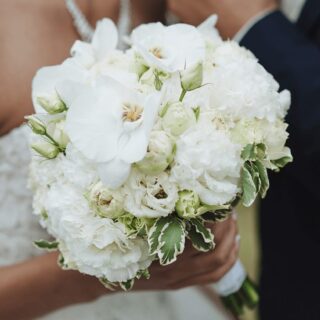 Sincere White Bridal Bouquet
