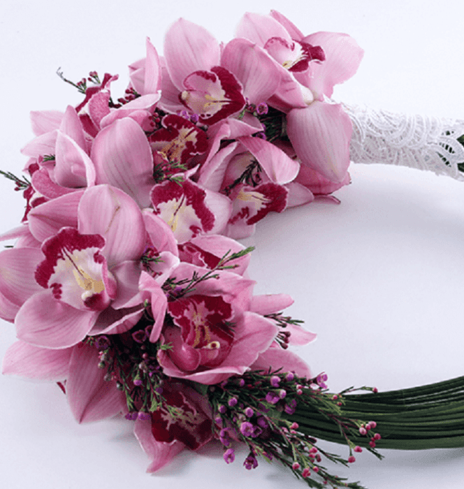 bridal bouquet cymbidium copy