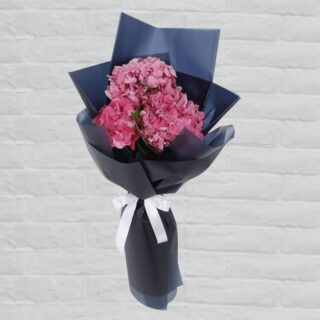 Bunch of Dark Pink Hydrangeas