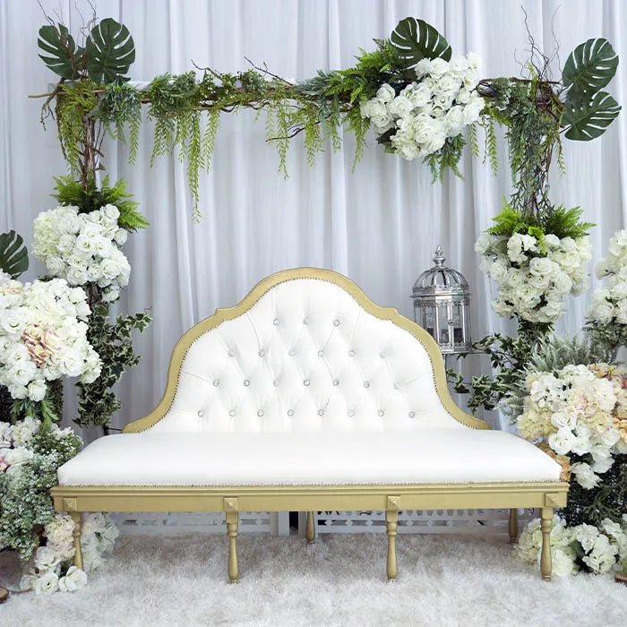 luxury wedding backdropwhite and green jpg
