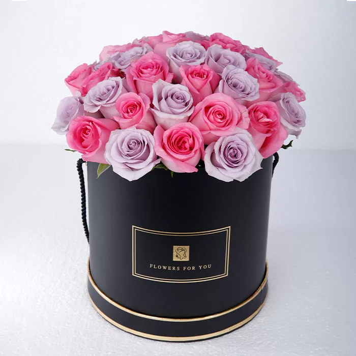 pretty pink and purple rose box jpg