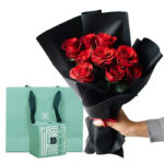 Red Roses With Patchi 1 red rose with patchi chocolate