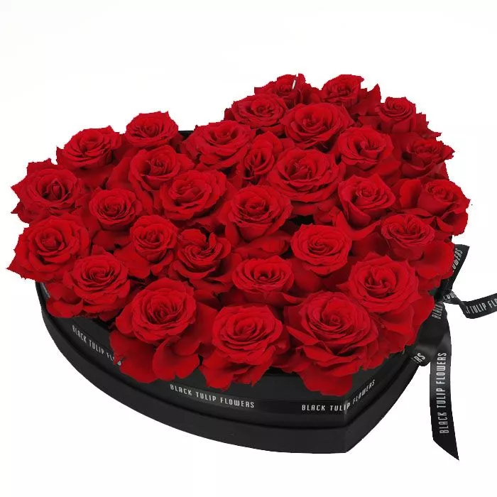 red roses in heart shaped box jpg