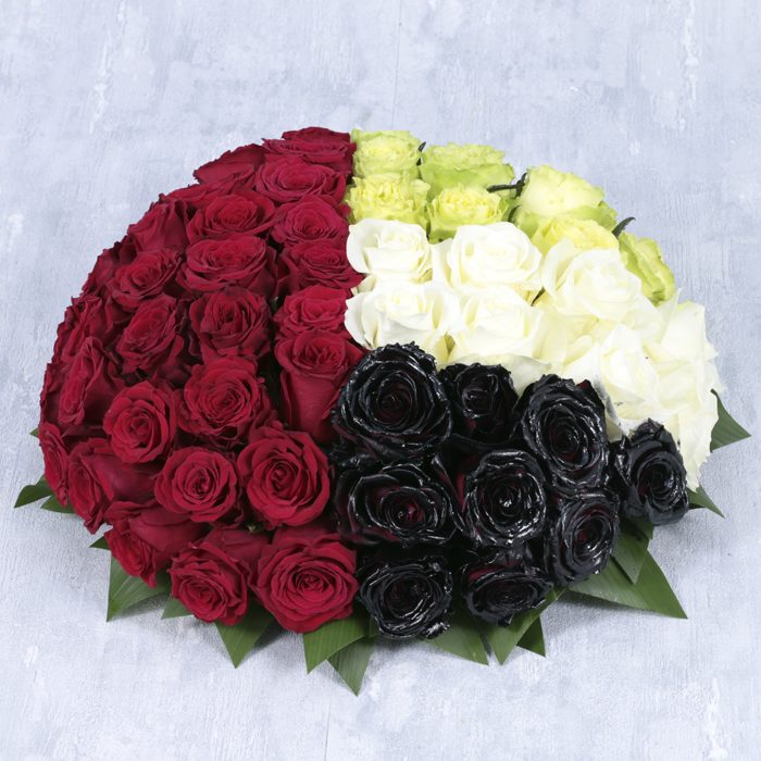 uae national day centerpiece all roses