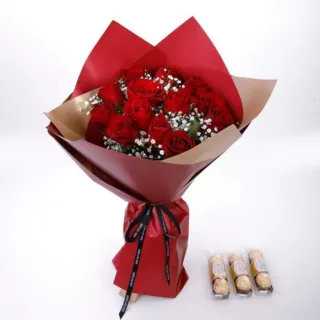 Valentine's Deluxe Combo - Ferrero Rocher