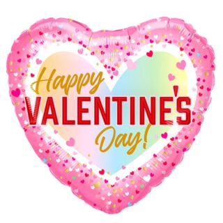 Happy Valentine's Day - Pink Heart Shape Balloon