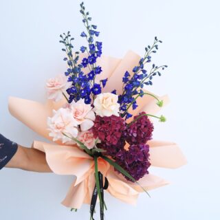 Sweet Violet bouquet by Black Tulip Flowers