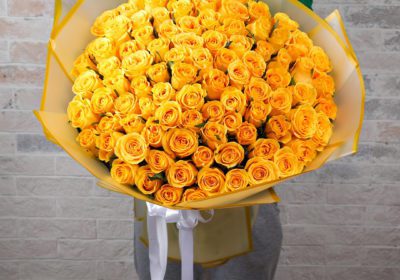 Yellow Delight bouquet by Black Tulip Flowers.