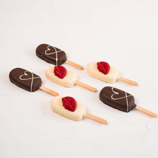 White and Dark Chocolate Cakesicles