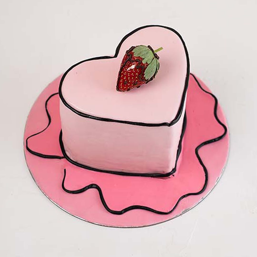 1kg Heart Cartoon Cake
