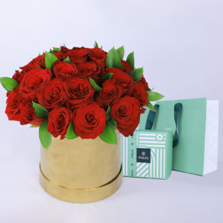 Pure Rose Box With Patchi Chocolates
