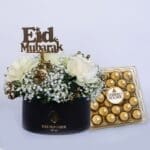 Eid Al Adha Flower Box with Ferrero Rocher 1 Eid Al Adha Flower Box with Ferrero Rocher