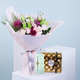 Mix Pink Bouquet - Rakhi