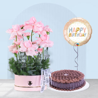 Pink Birthday Box with Cake
