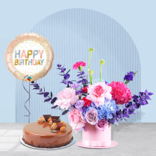 Birthday Hatbox with Cake