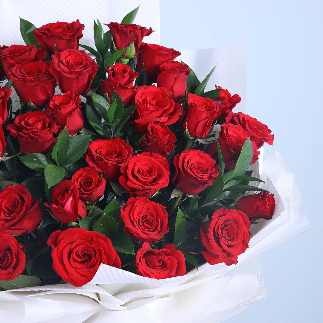 Luxurious 36 Red Roses Bouquet | Beautiful Roses For Her