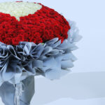 Luxurious Red and white red rose Bouquet 2 02