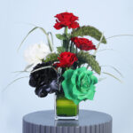 Roses in Glass Vase 2 02