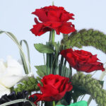 Roses in Glass Vase 4 04