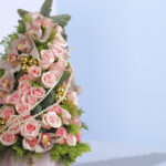 Blush Pink Rose and Orchid Holiday Floral Tree 4 2 (30)