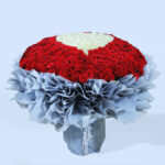 Luxurious Red and white red rose Bouquet 1 red-rose-heart-pillow