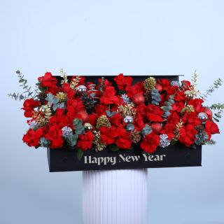 Long Box of New year Flower Collection of this New Year Gift