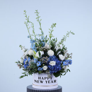 count down new year flower box