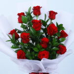 Romantic 12 Red Roses Bouquet 2 04