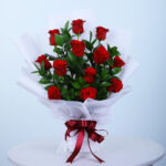 Romantic 12 Red Roses Bouquet 1 12-stem-red-rose
