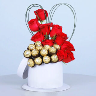 Roses & Ferrero Rocher Hat Box