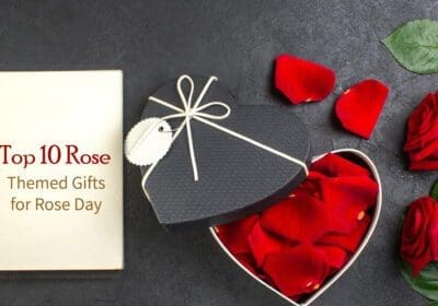 A curated list of the top 10 rose-themed gifts for Rose Day, showcasing beautiful and thoughtful options.