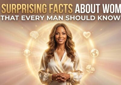 A visual representation of 20 surprising facts about women, aimed at educating men on important insights and perspectives.