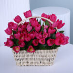 Pink Tulip Basket 3 01 11