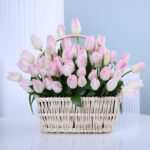 Light Pink Tulip Basket 4 01 12