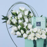 Graceful White Rose Heart 4 04 30