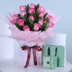 Pink Rose Surprise with Patchi 1 baby-pink-bouquet-patchi