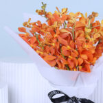 Fresh Orange Orchid Bouquet 2 03