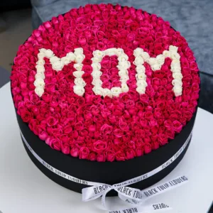 The best choice to surprise your MOM – Gift Now! This arrangement consists of 100 stems spray roses in a box
