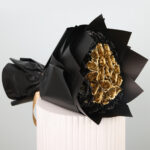 Black and Gold Rose Bouquet 5 02