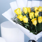 Cheerful Yellow Roses Bouquet 4 02