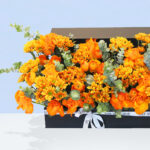 Vibrant Orange Long Flower Box 5 03 65