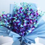 Exotic Blue Orchid Bouquet 3 04