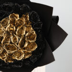 Black and Gold Rose Bouquet 2 05