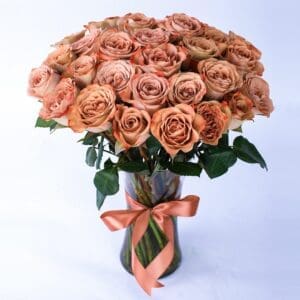 This Gorgeous Cappucino Rose will surely attract anyone’s attention. This bouquet consists of 30 stems Cappucino roses in a vase.